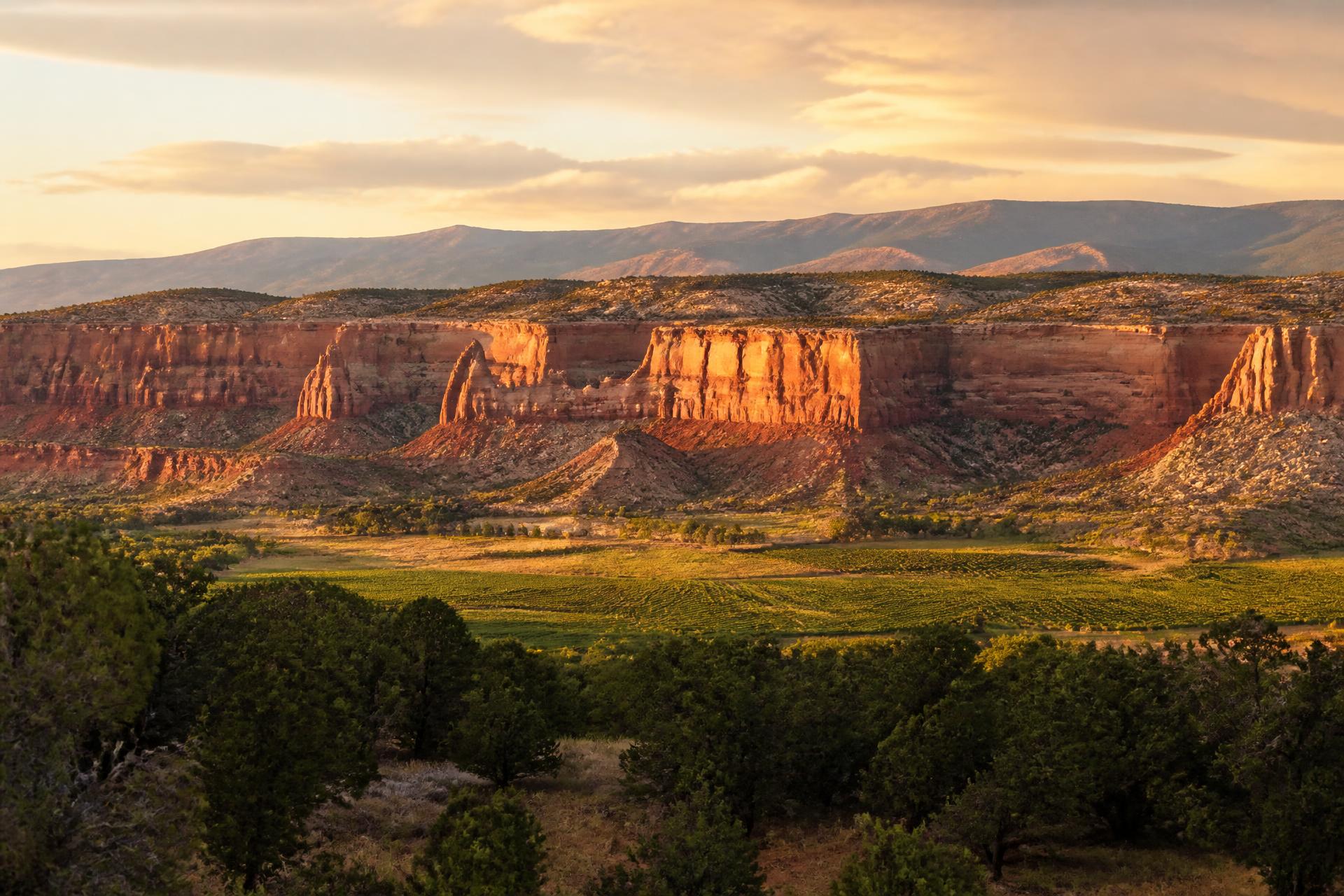 Sunset over Colorado National Monument